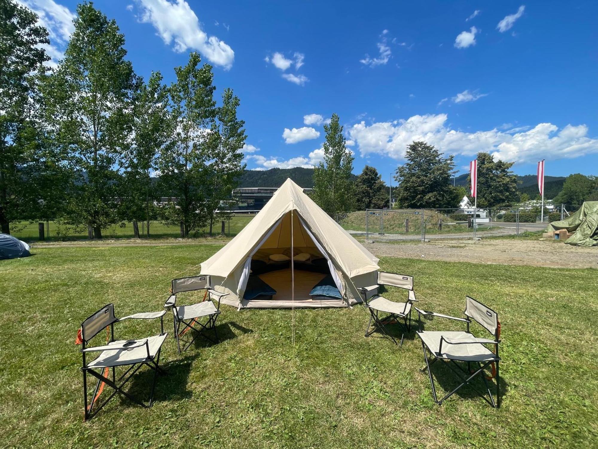 Grandprixcamp, Closest To The Red Bull Ring, Up To 4 Guests In A Tent Spielberg Bei Knittelfeld Exteriör bild